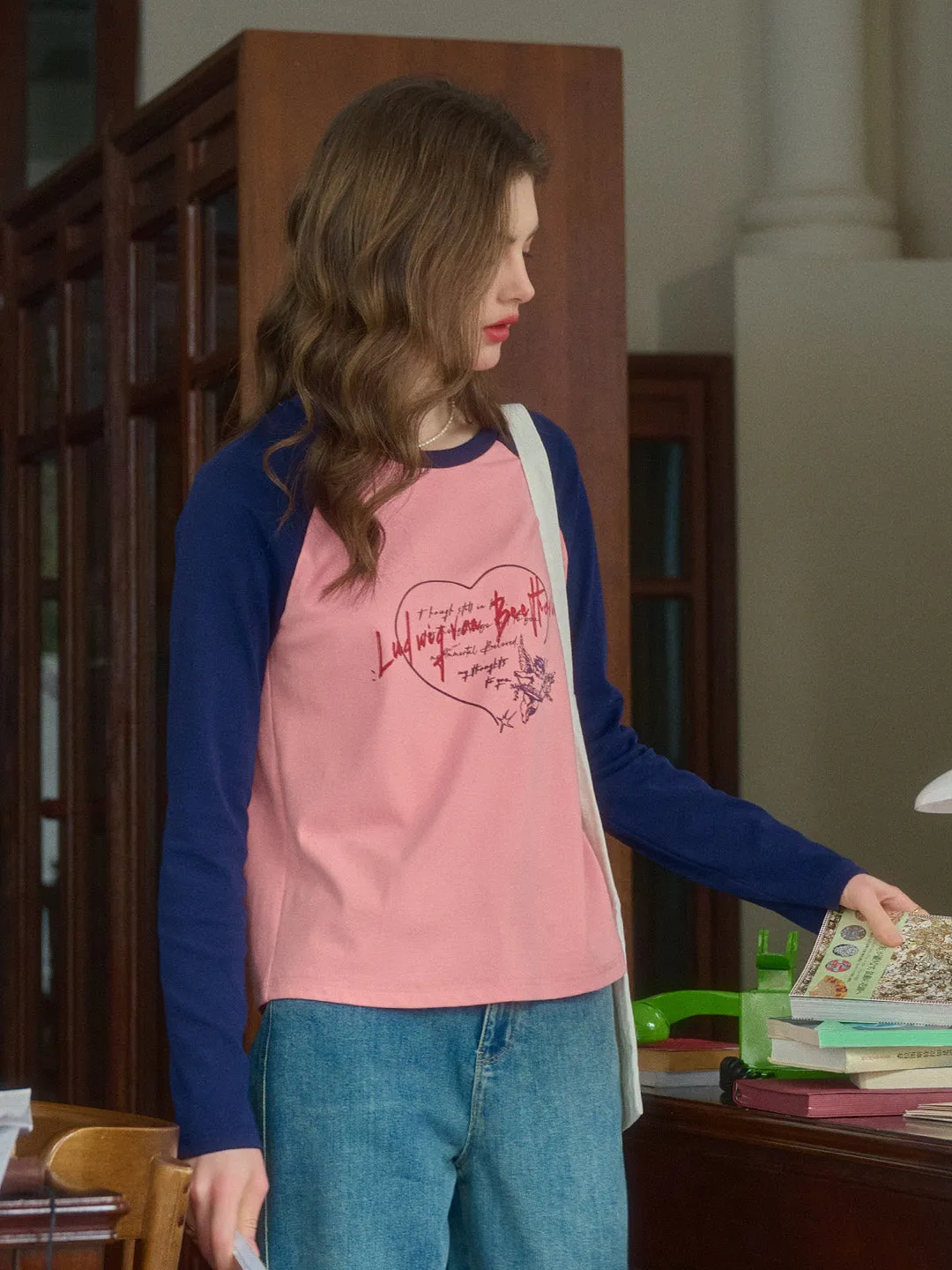 Isla Valentine's Day Long Sleeve T-Shirt - Blue