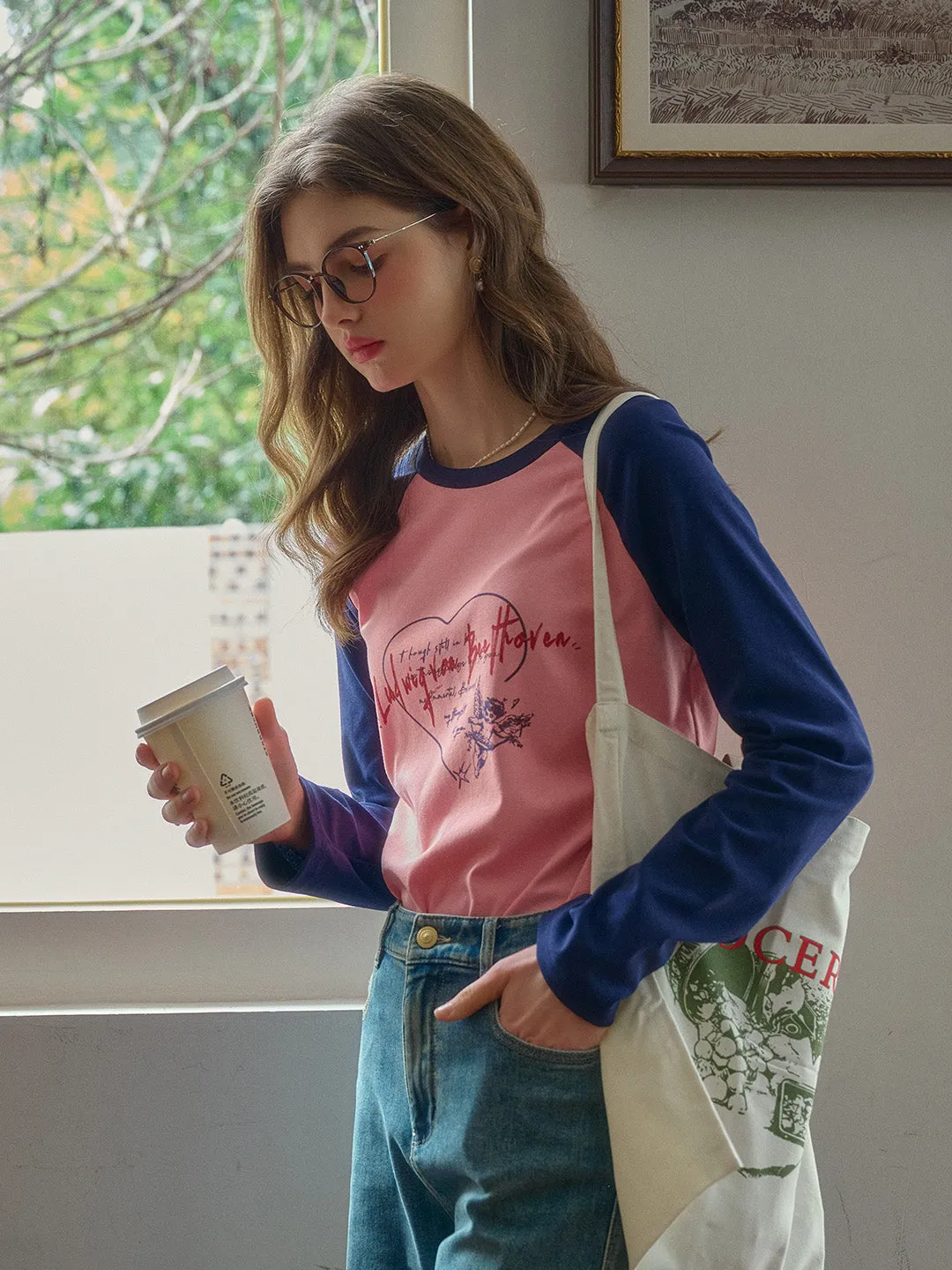 Isla Valentine's Day Long Sleeve T-Shirt - Blue