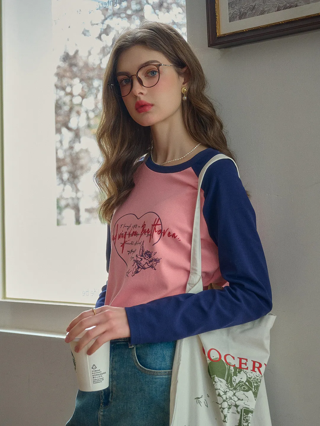 Isla Valentine's Day Long Sleeve T-Shirt - Blue