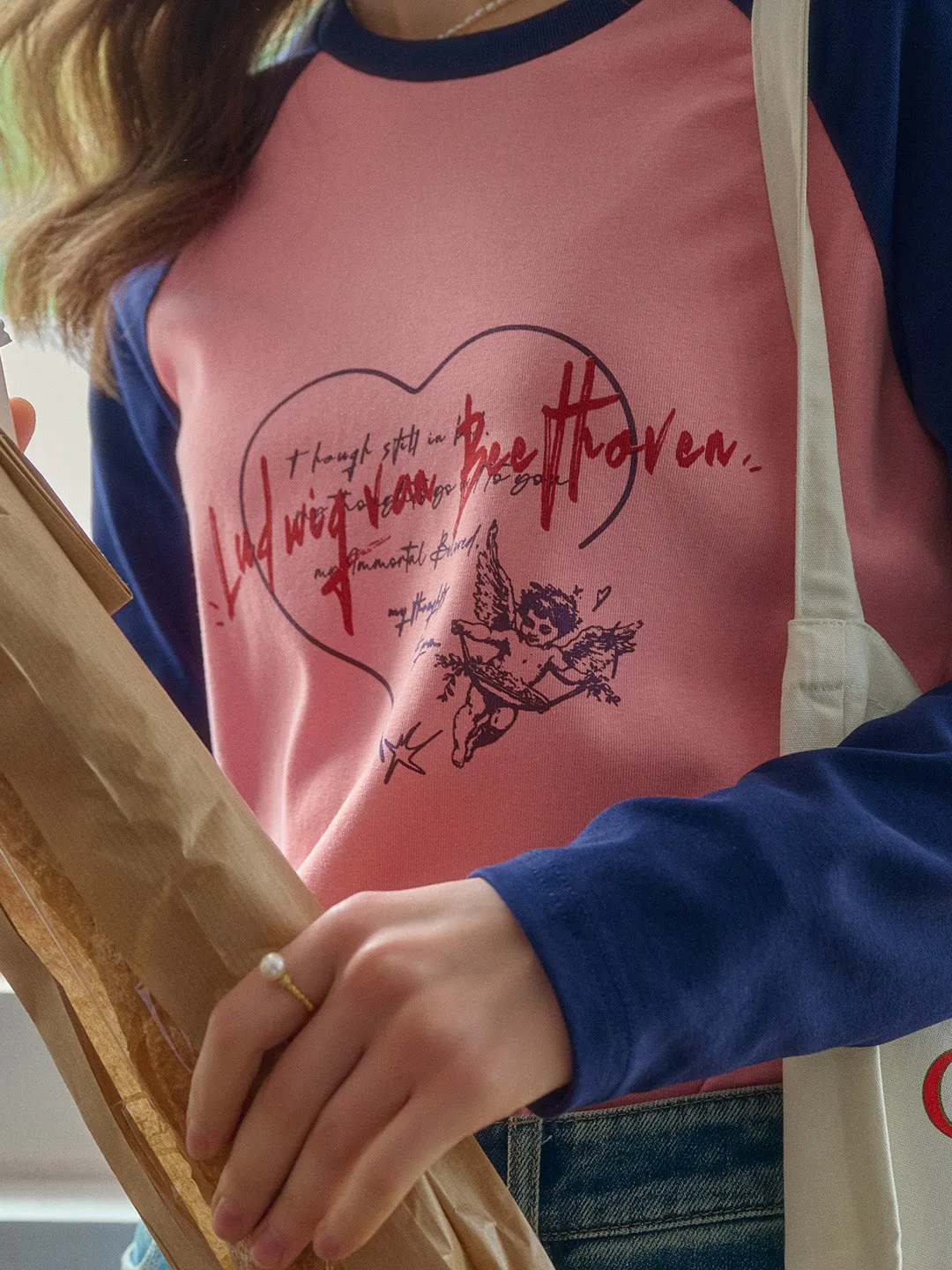 Isla Valentine's Day Long Sleeve T-Shirt - Blue