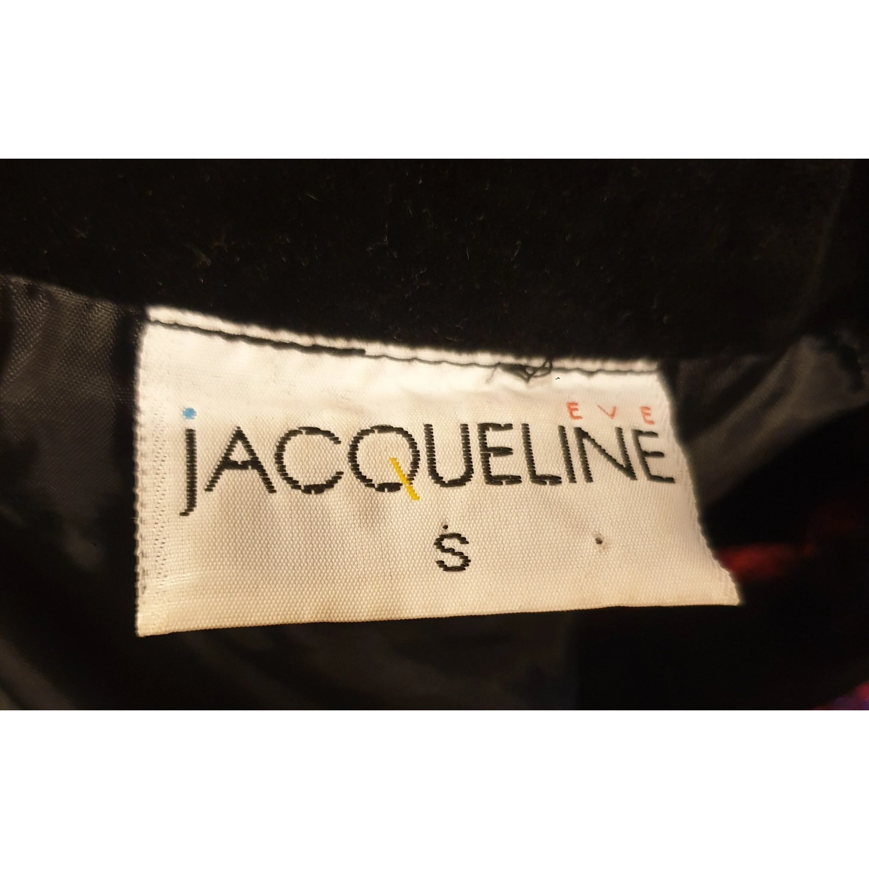 Jacqueline wool mix vintage pink and purple knit jacket with crushed velvet collar size S/10