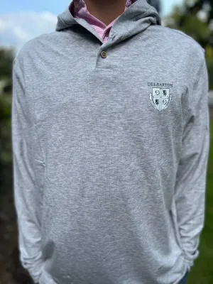 Johnnie-O Woodley Cotton T-Shirt Hoodie - Seal