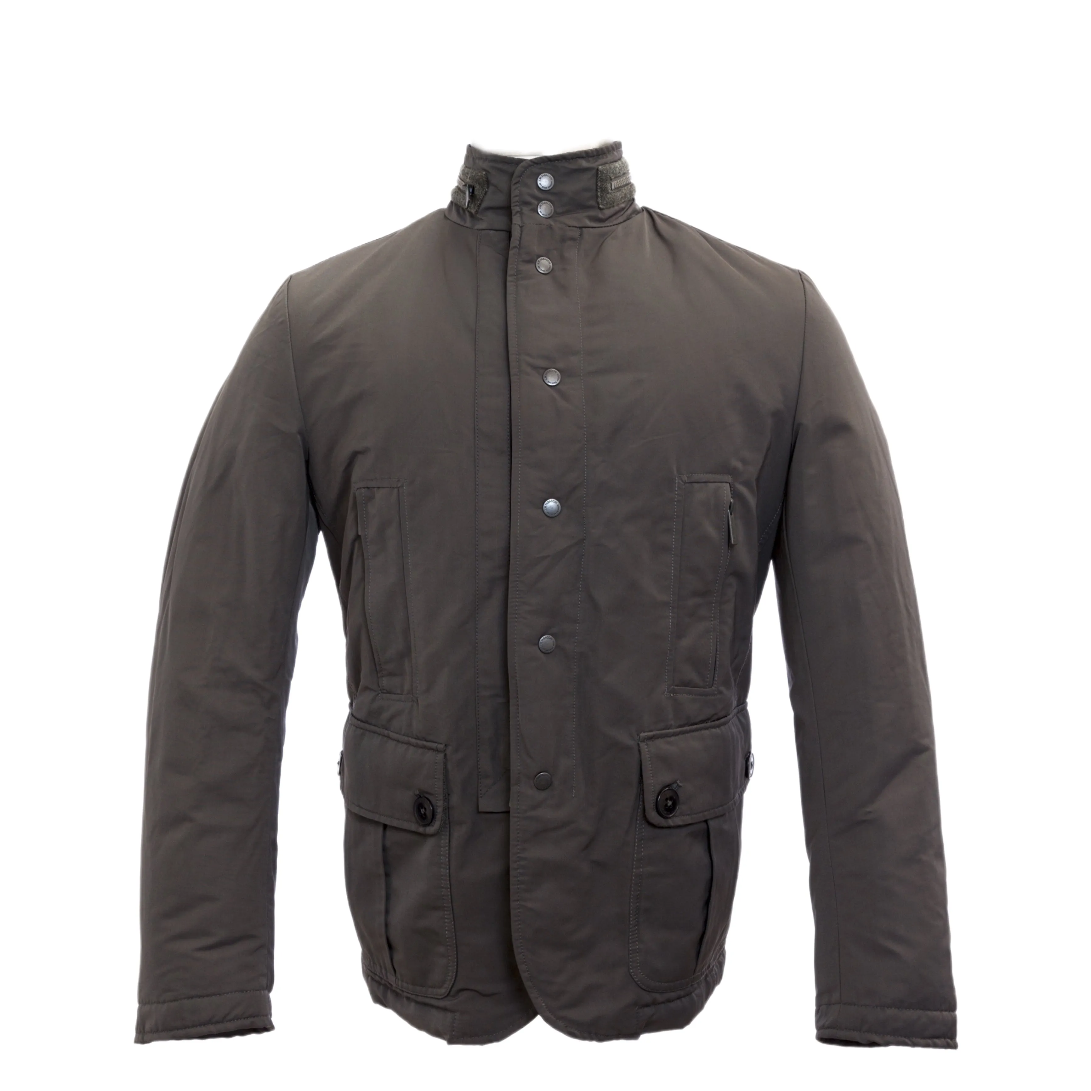 J.W. TABACCHI Charcoal Pocketed Field Style Jacket M20134N NWT $294