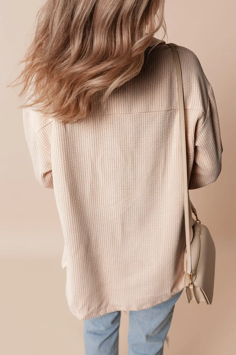 KaleaBoutique Corduroy Flap Pocket Button Up Shacket