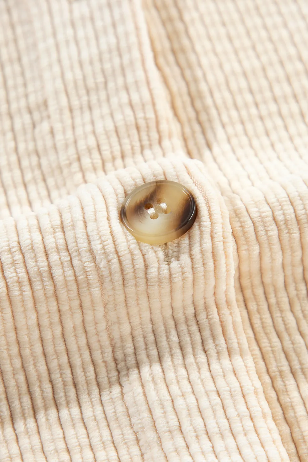 KaleaBoutique Corduroy Flap Pocket Button Up Shacket