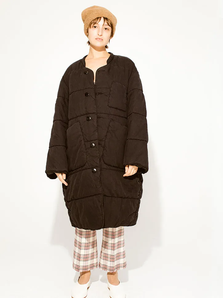 Kapital Rip Stop Quilted Samu Coat, Khaki