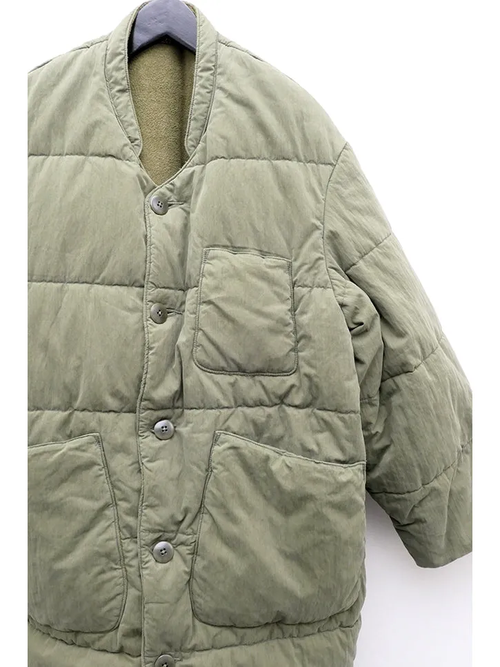 Kapital Rip Stop Quilted Samu Coat, Khaki