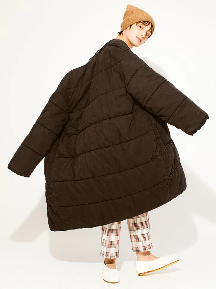 Kapital Rip Stop Quilted Samu Coat, Khaki