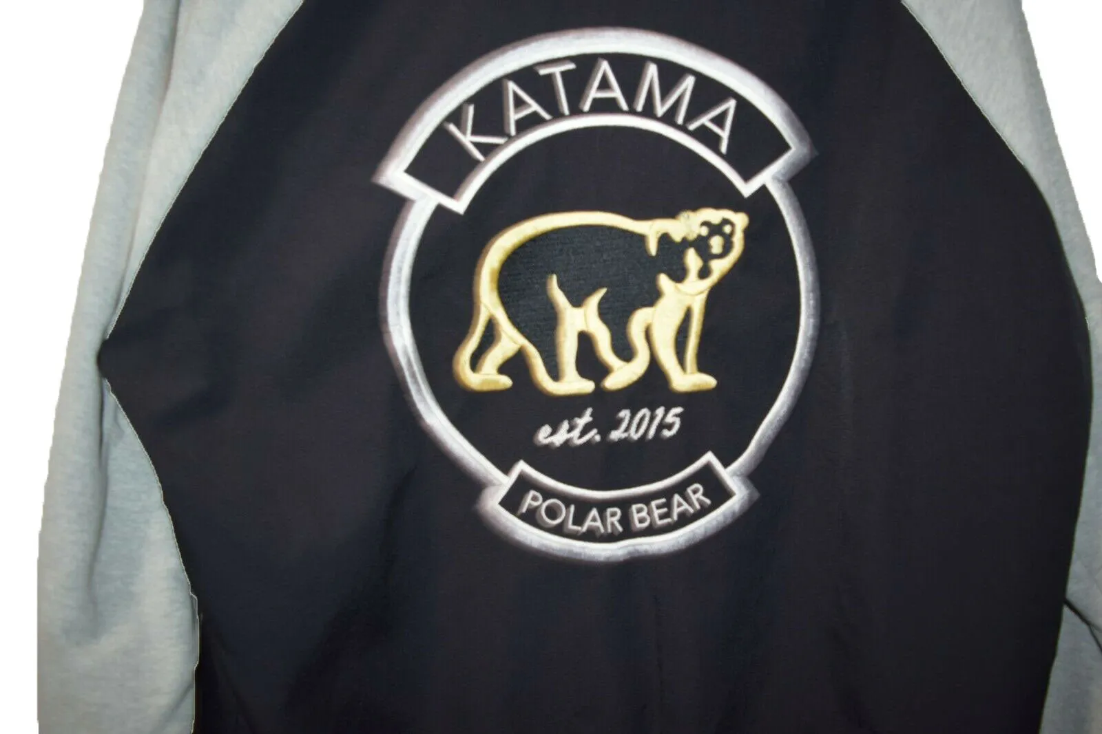Katama Men's Black Polar Plunge Team Bomber Jacket Size Large $495 NWT