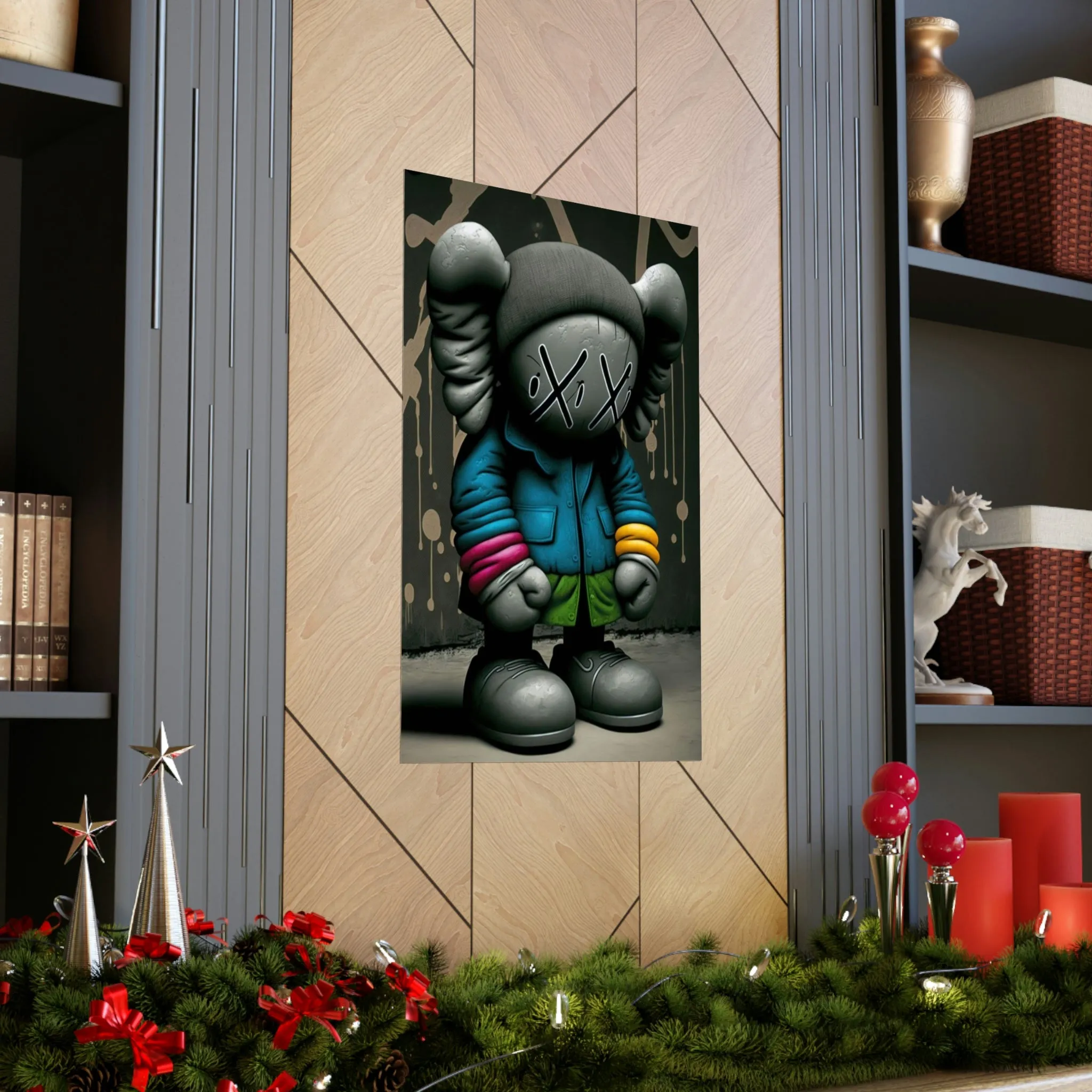 KAWS 3D TRENCH  Premium Matte Vertical Posters