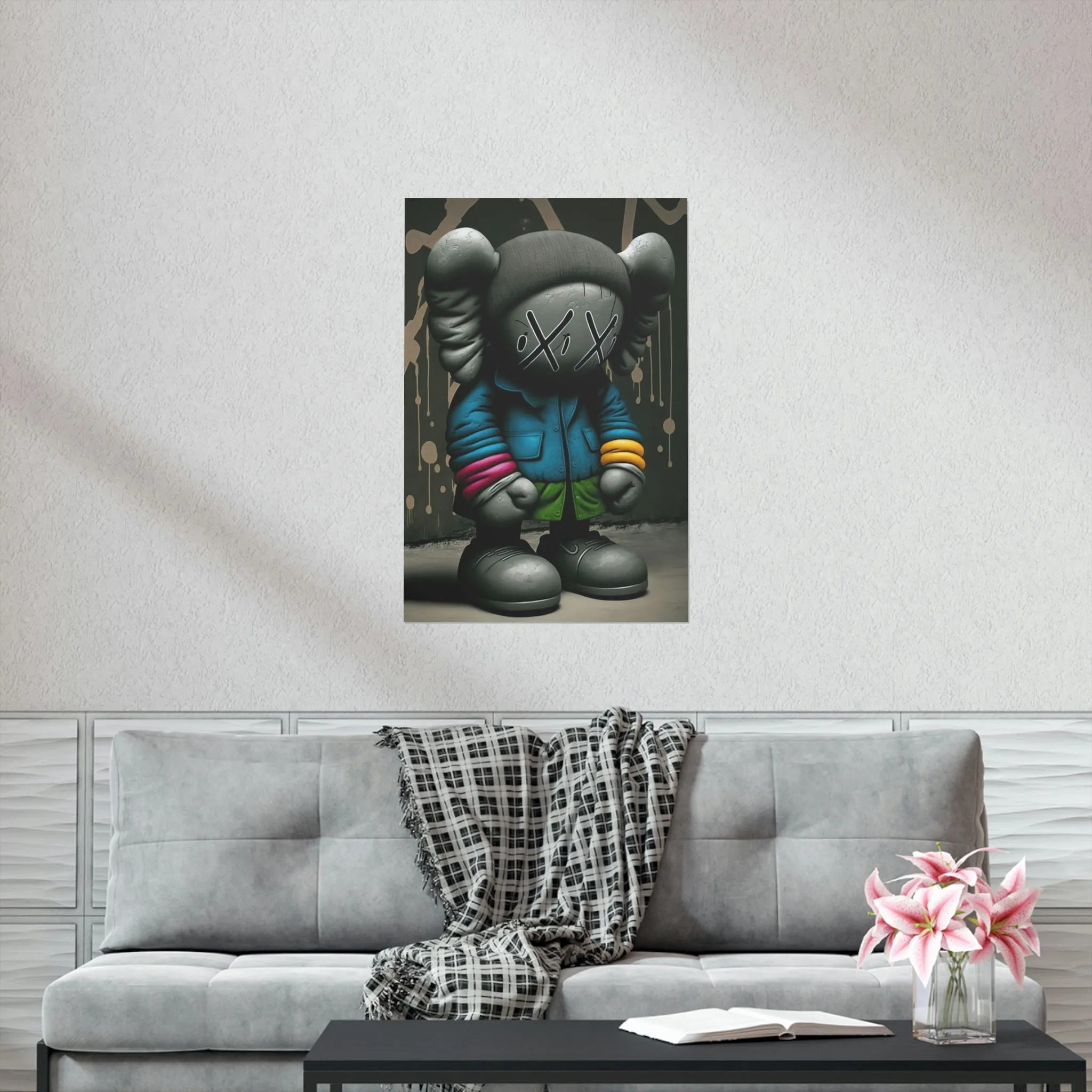 KAWS 3D TRENCH  Premium Matte Vertical Posters