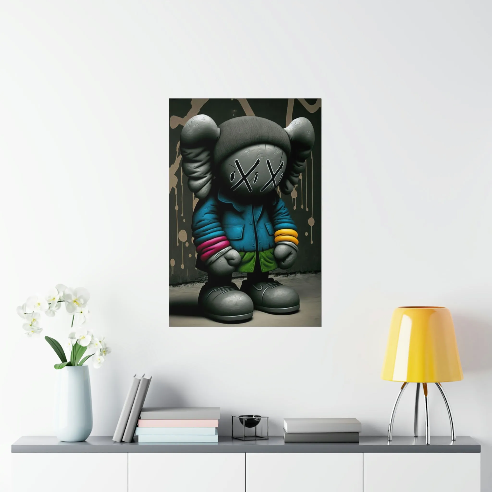 KAWS 3D TRENCH  Premium Matte Vertical Posters