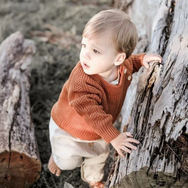 Knit Sweater - Rust