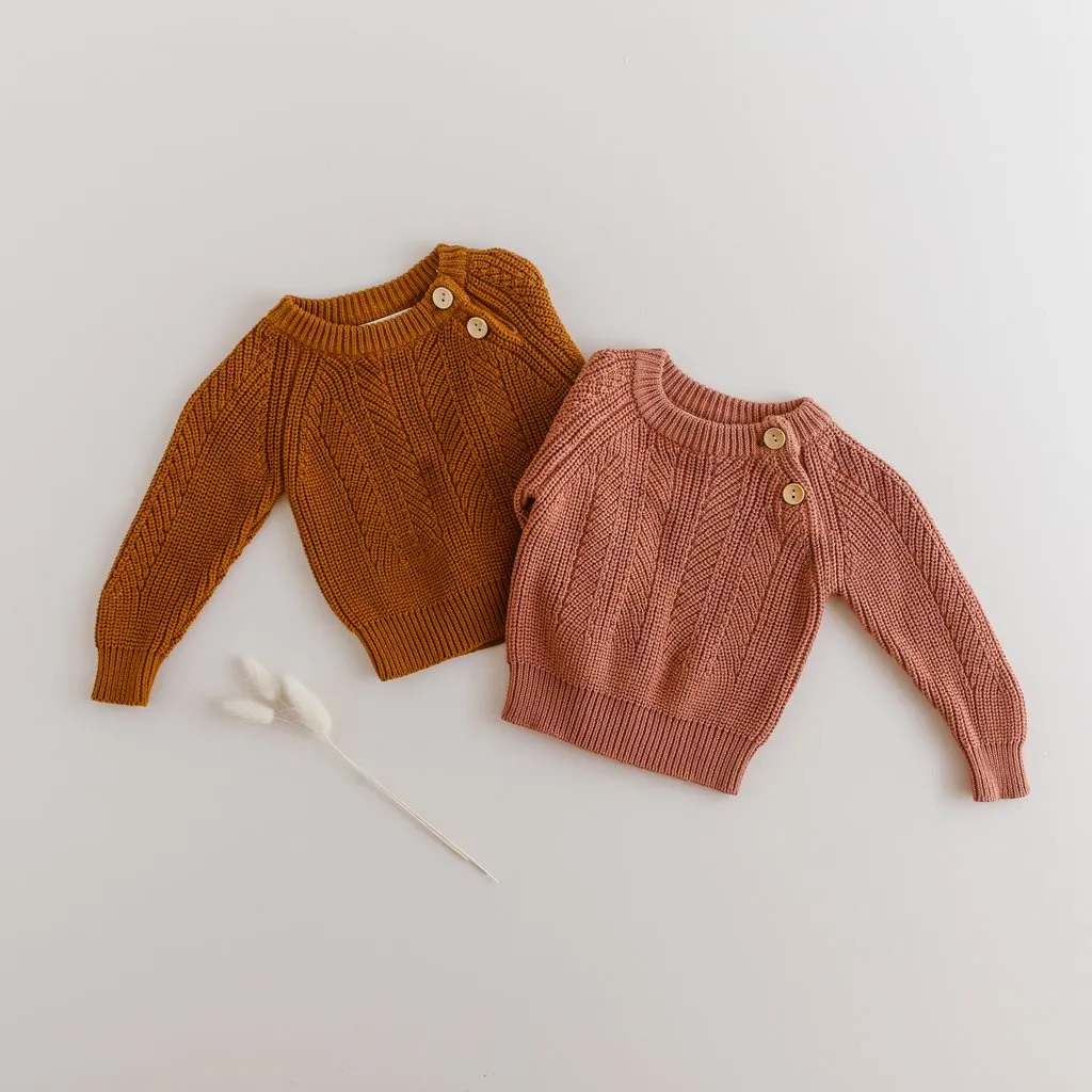 Knit Sweater - Rust