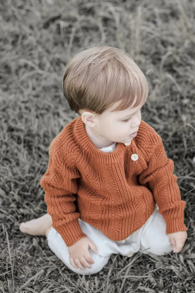 Knit Sweater - Rust