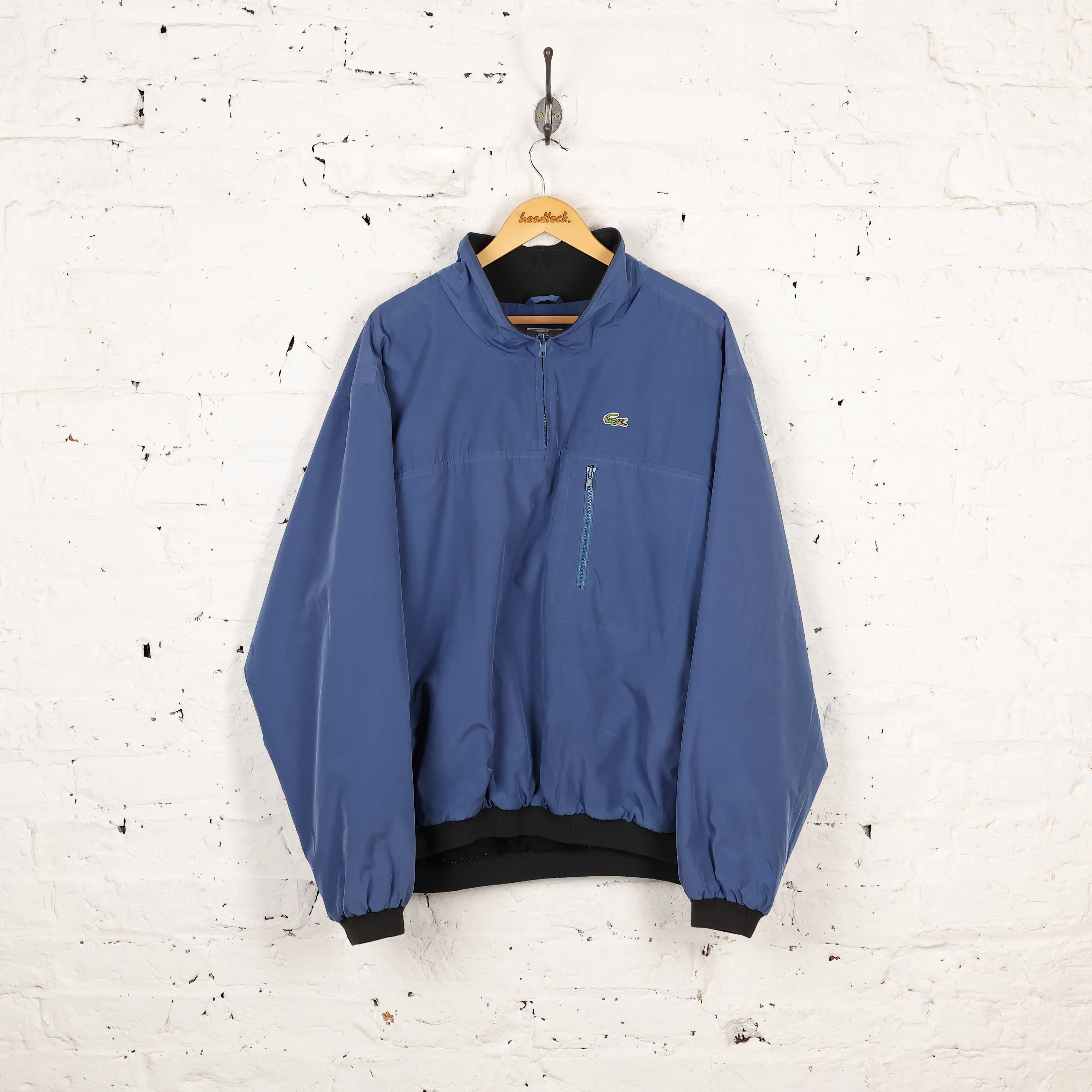 Lacoste 1/4 Zip 90s Jacket - Blue - XXL