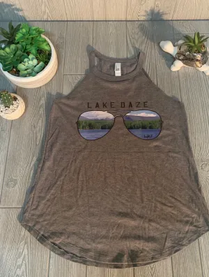 Lake James "Lake Daze" Shortoff Mountain Shirt - Ladies Vneck Tees and Tank Tops