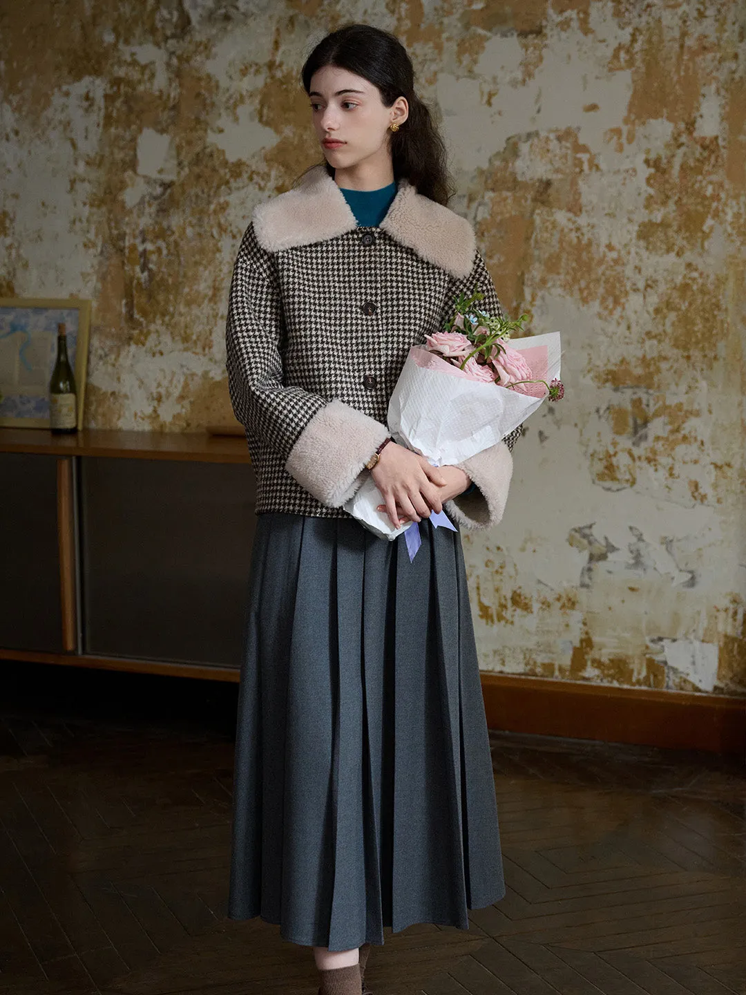 Linda Versatile Silhouette A-line Pleats Skirt