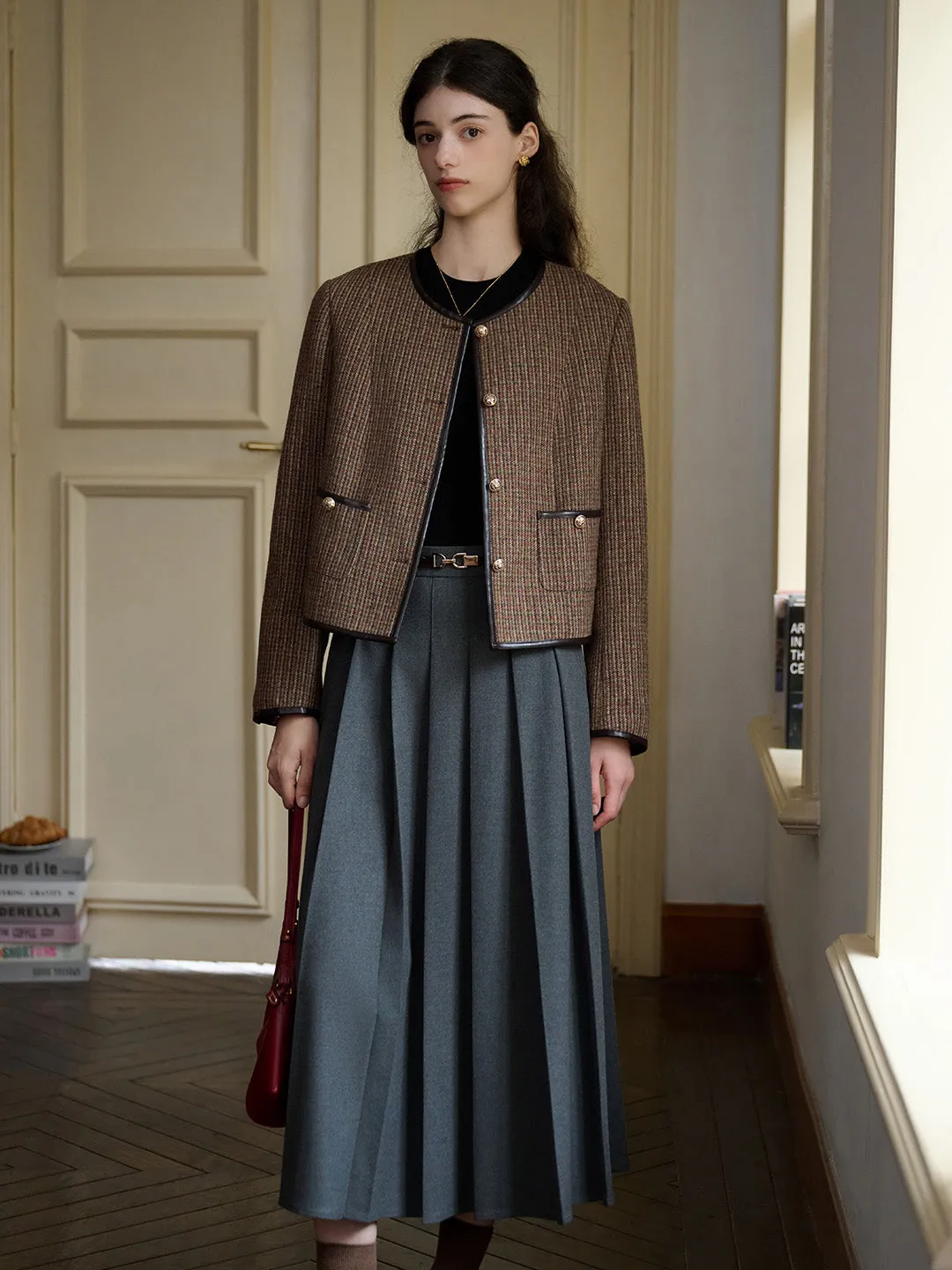 Linda Versatile Silhouette A-line Pleats Skirt