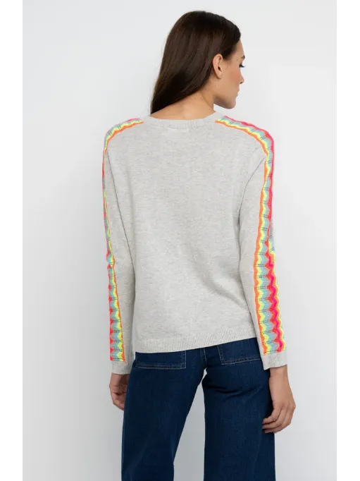 Lisa Todd Double Vision Sweater in Grey Mist