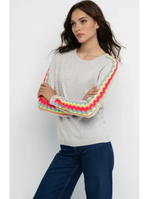 Lisa Todd Double Vision Sweater in Grey Mist