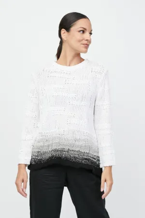 Liv Pointelle Knit Cottton Sweater