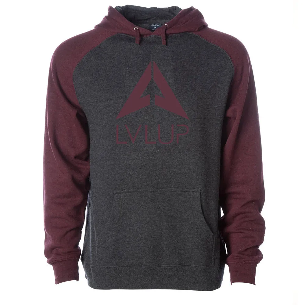 LVL UP Sports Hoody - Burgundy Red