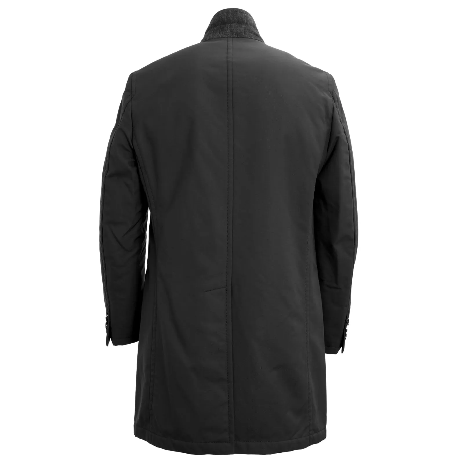 MANUEL RITZ Black Romovable Lining Long Coat 113C4187X $514 NWT