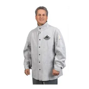 MCR Safety Leather Welding Jacket, Medium, Gray, 38030MWM