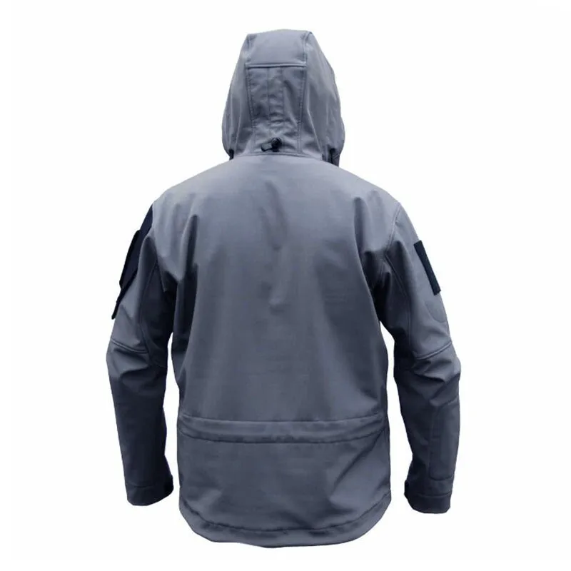 Men Military Multi Pocket Scratch-resistant Cargo Windbreaker Coats