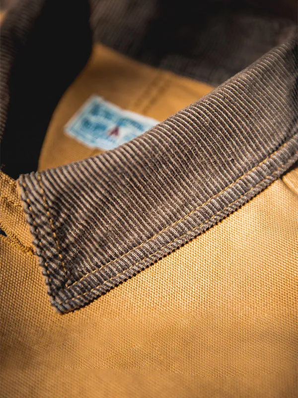 Men's American Vintage-Inspired Canvas Jacket Multi Pocket Cargo Jacket