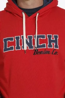 Men’s Cinch Fleece Hoodies in Red