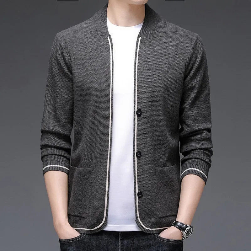 Men's Knitted Cardigan Coats