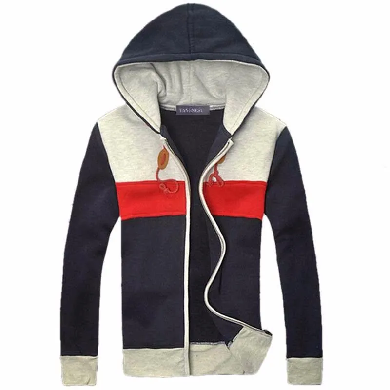 Men's Patchwork Hoodie