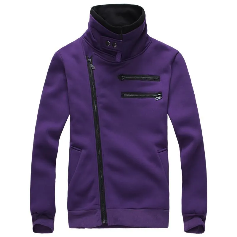 Men's Right Hand Zip with High Collar