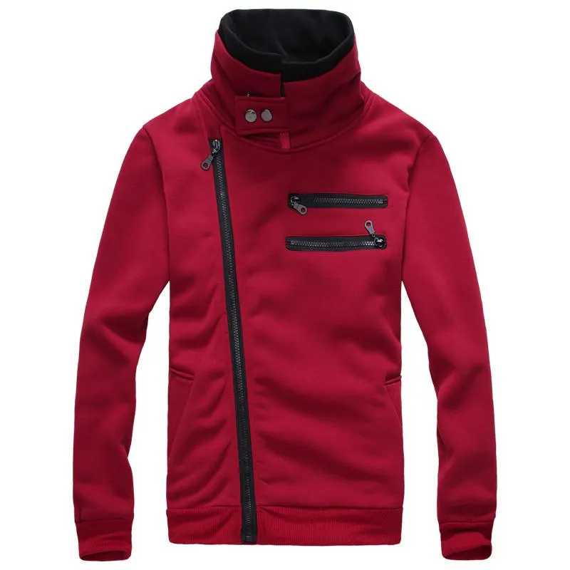 Men's Right Hand Zip with High Collar