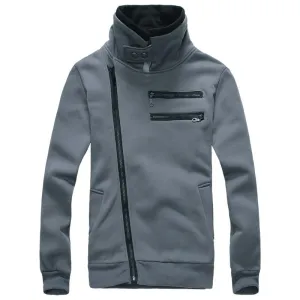 Men's Right Hand Zip with High Collar