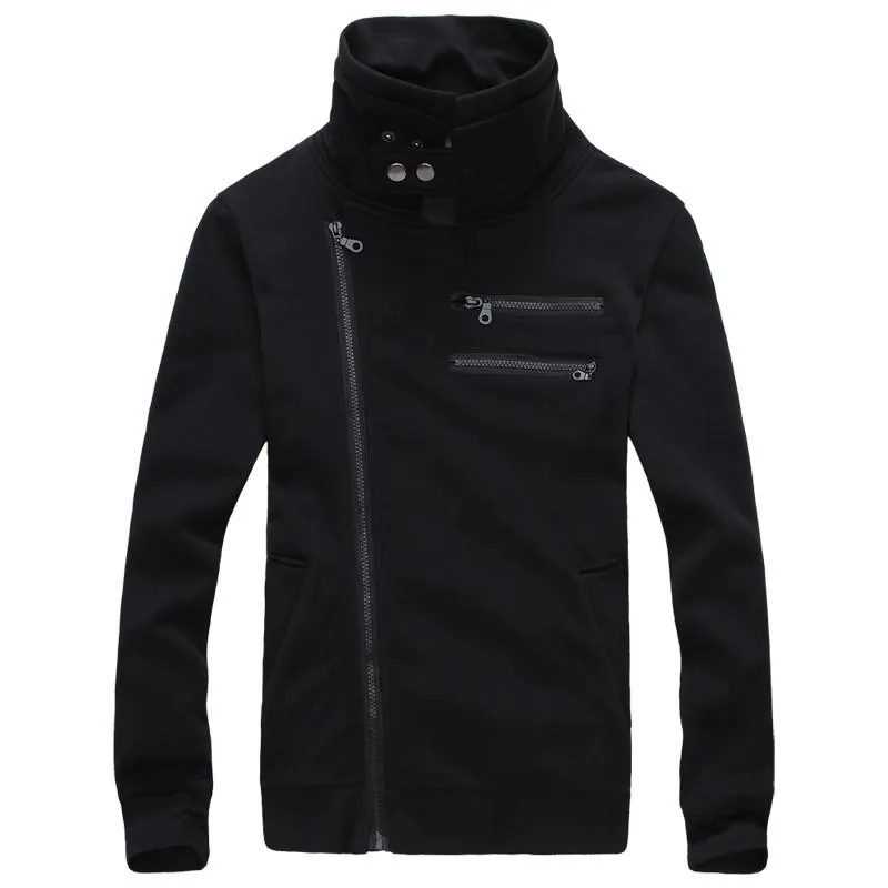 Men's Right Hand Zip with High Collar