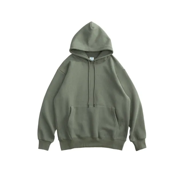 Mens Thick Hip Hop Pure Hoodies