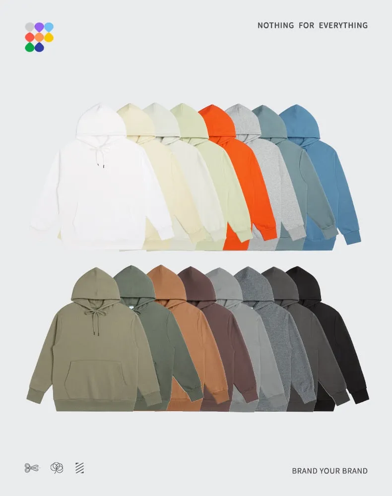 Mens Thick Hip Hop Pure Hoodies