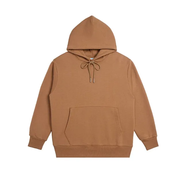 Mens Thick Hip Hop Pure Hoodies