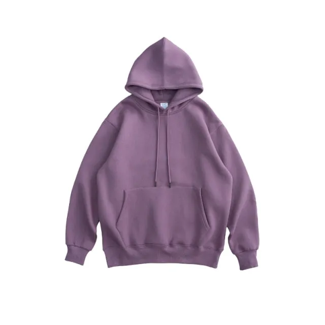 Mens Thick Hip Hop Pure Hoodies