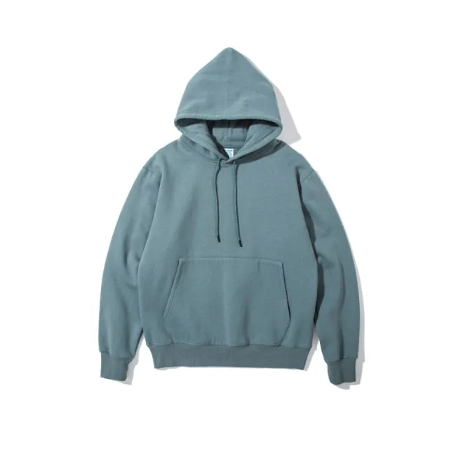 Mens Thick Hip Hop Pure Hoodies