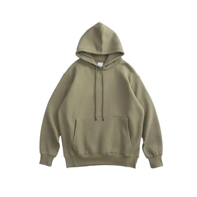 Mens Thick Hip Hop Pure Hoodies
