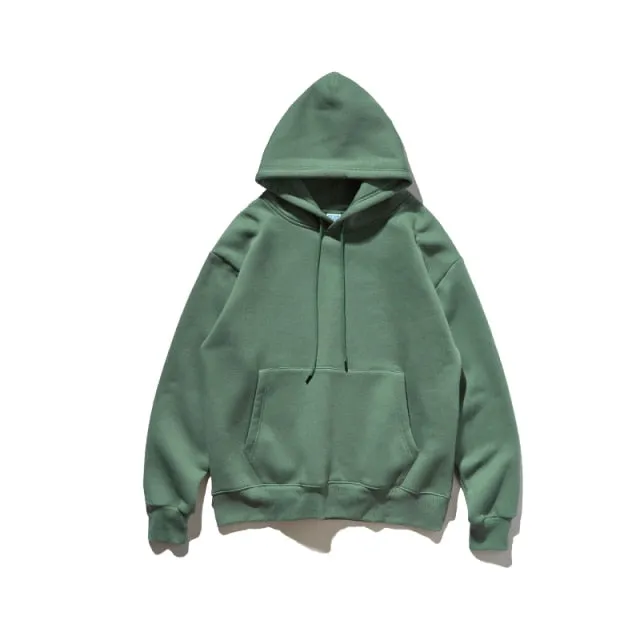 Mens Thick Hip Hop Pure Hoodies