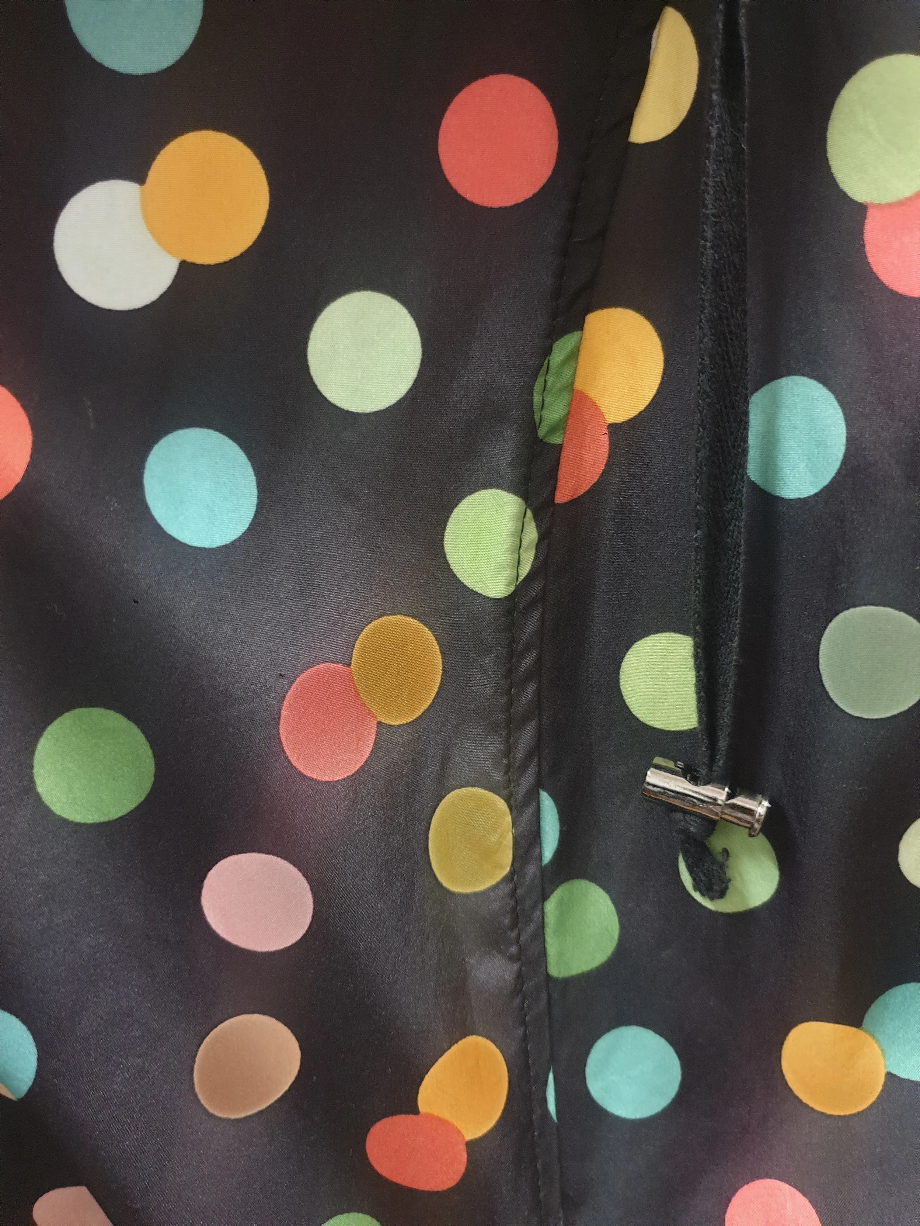 Merric long polka dot raincoat size 16