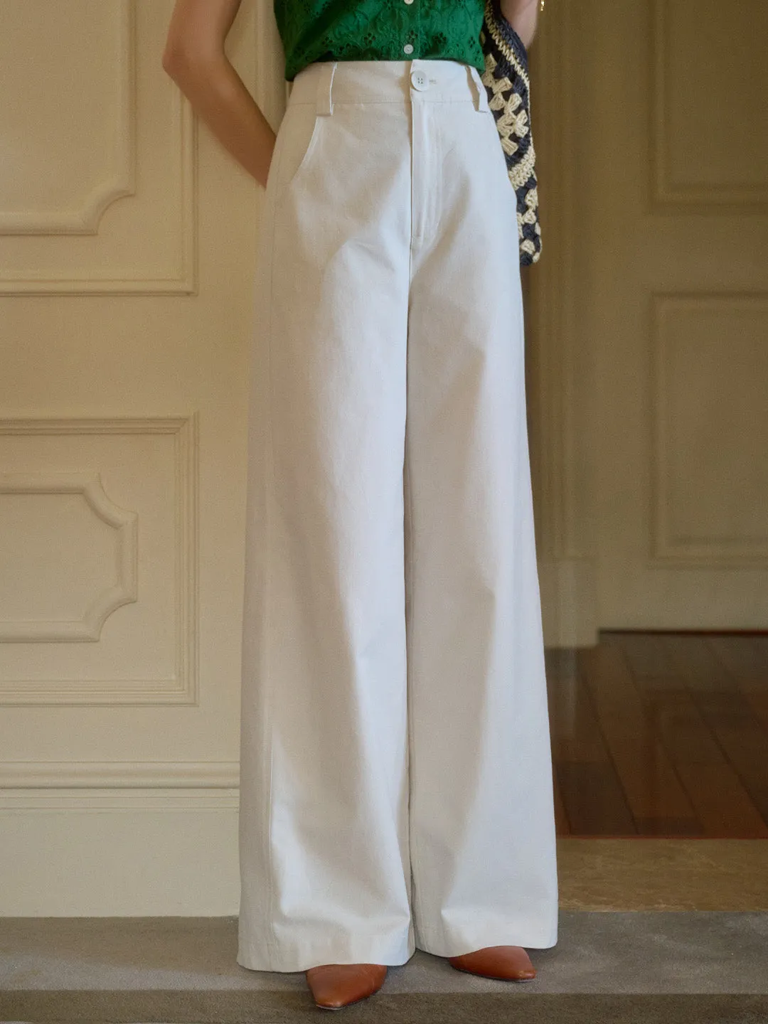 Mina High-Waisted Straight Pants