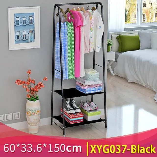 Modern minimalist fashion creative standing livingroom storage furniture hanger racks stainless steel multi-functional coat rack