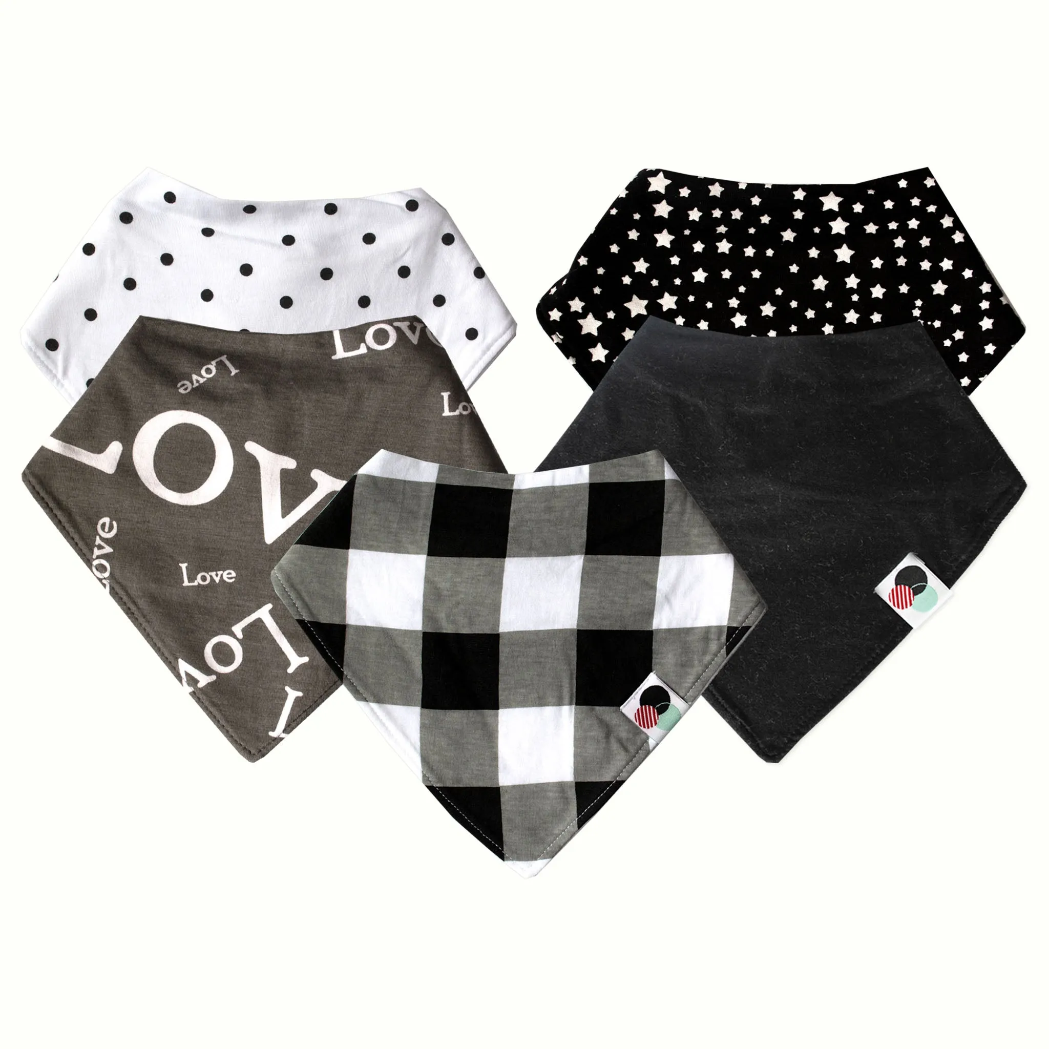 MODERN NEUTRALS  (girls) | Premium  Baby Bandana Bib