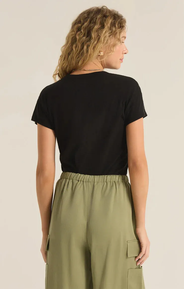 MODERN SLUB TEE-BLACK